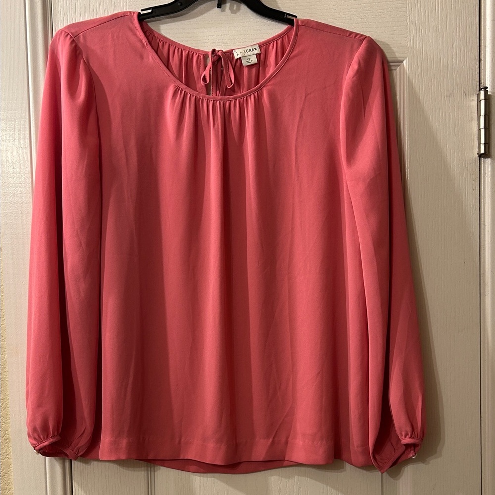 J by J Crew Women's Coral Blouse sz 10